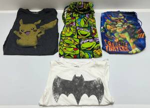 lot 149 image: Vintage T-Shirts & More Including TMNT, Batman & Pokemon Size (S)