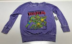 lot 151 image: Vintage TMNT Rear Zip Up Sweatshirt (NWT) Size (S)