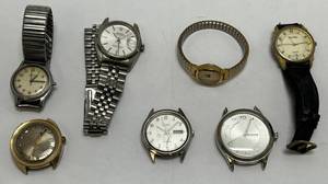 lot 153 image: Misc. Vintage Mens Watches Including ROLEX DateJust Stainless Steel Automatic Wristwatch (Some With Bands) 1 Needs Stem