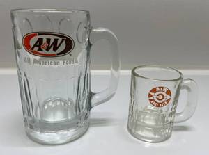 lot 165 image: Vintage 1950s 3 14 A&W Root Beer Mug & A&W Root Beer Mug  6
