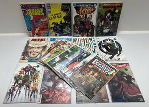lot 183 image: Misc. Comics Including The End Of The Justice League America & More (Sleeved Boarded)