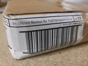lot 53 image: Box of Bauhaus Bar Pulls
