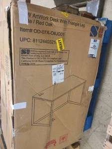 lot 125 image: Triangle Leg Computer Desk