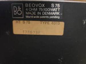 lot 149 image: 2 Vintage Beovox Speakers