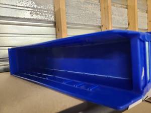 lot 162 image: Stack of Blue long and thin storage containers