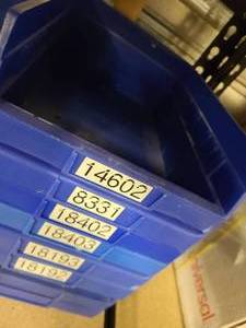 lot 171 image: Stack of Blue Wide Storage Containers