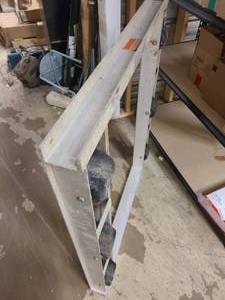 lot 242 image: Large Aluminum Equipment Moving Rack