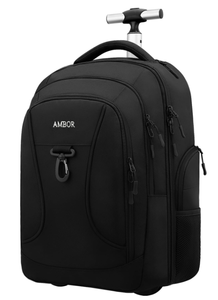 lot 200 image: AMBOR Rolling Backpack, Waterproof Wheeled Backpack