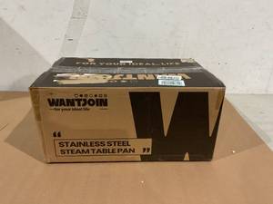 lot 405 image: WantJoin Full Size Steam Table Pans with Lid