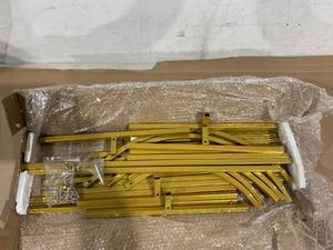 lot 434 image: Aseem Gold Metal Arch Backdrop Stand Set of 3 Arched Door Frame
