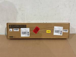 lot 216 image: LOT OF 2 Marsmiles Floating Shelves, 24 Inch Wall Shelf