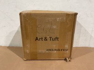 lot 256 image: Art&Tuft Washable Rug, Anti-Slip Backing Abstract Area Rugs