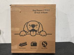 lot 69 image: Avocahom Metal Dog Playpen 8 Panel Dog Pen