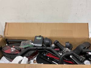 lot 77 image: HAPBEAR Folding Exercise Bike Magnetic Foldable Stationary Bike, 3 in 1 Mode