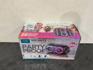 lot 78 image: Soundcore Anker Rave Party 2 Portable Speaker, 120W Stereo Sound