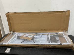 lot 85 image: Usinso 4 Step Ladder Tool Ladder Folding Portable Steel Frame MAX 500 lbs