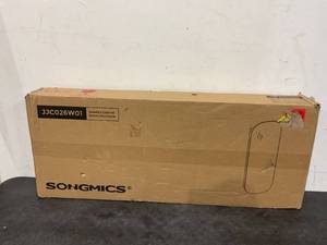 lot 91 image: SONGMICS Jewelry Organizer, LED Jewelry Cabinet WallDoor Mounted