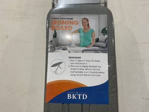 lot 103 image: BKTD Ironing Board, Heat Resistant Cover Iron Board with Steam Iron Rest