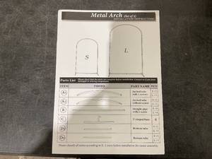 lot 151 image: Fomcet Metal Arch Backdrop Stand Set of 2 Gold Wedding Arch Stand
