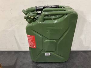 lot 154 image: WAVIAN Gas Can 5.3 gal Capacity, Gasoline, Steel, Green