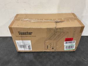 lot 163 image: Long Slot Toaster 4 Slice Brushed Stainless Steel Toaster