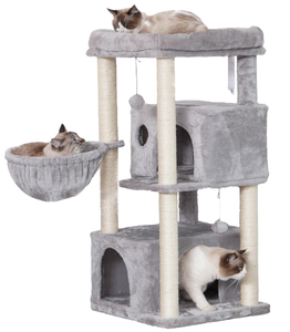 lot 35 image: Hey-brother Cat Tree,Multi-Level Cat Condo for Large Cat Tower