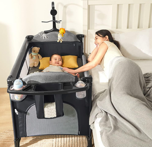 lot 36 image: MMBABY 5-in-1 Pack and Play Portable Crib for Baby