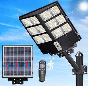 lot 37 image: JAYNLT 600W Solar Street Light, 60000LM Dusk to Dawn Solar Parking Lot Lights
