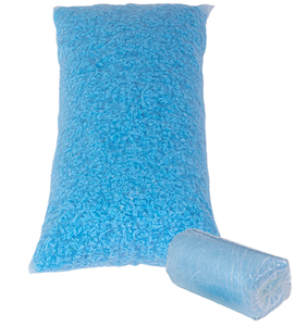 lot 368 image: Molblly Bean Bag Filler Foam 5lbs Blue Premium Shredded Memory Foam Filling