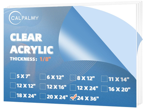 lot 369 image: CALPALMY (2 Pack) 18 Thick Clear Acrylic Sheets