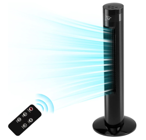 lot 176 image: Tower Fan Portable Electric Oscillating Fan Quiet Cooling Remote Control Standing Bladeless Floor Fans