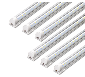 lot 193 image: Barrina LED Shop Light, 40W 5000LM 5000K, 4FT Integrated Fixture, V Shape,T8 Light Tube