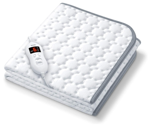 lot 298 image: Beurer UWB55 Heated Underblanket  Electric Blanket with Super Soft Fleece - Personal Heating Pad Warmer with 8 Temperature Settings