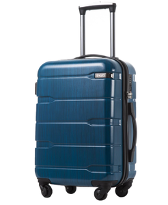 lot 57 image: Coolife Luggage Suitcase PCABS Spinner Built-In TSA lock 20in