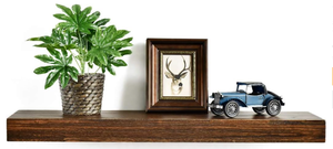 lot 305 image: Colin 10 Deep Floating Shelves Rustic Wall Shelf