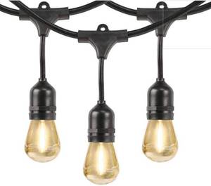 lot 8 image: Feit Electric 48ft LED String Light wShatter proof bulbs