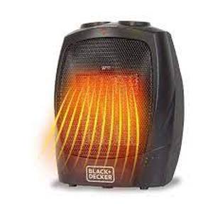 lot 102 image: BLACKDECKER Personal Ceramic Indoor Heater Black - Used
