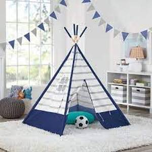 lot 97 image: Members Mark Indoor Playroom Tent  - Navy