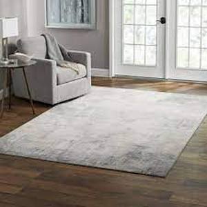 lot 94 image: Members Mark Everwash Washable Area Rug, 66x 96 - Soft Gray - NEW