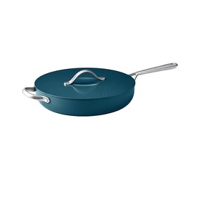 lot 79B image: Members Mark 5.5-Quart Modern Ceramic Jumbo Cooker - Peacock -  NEW IN BOX