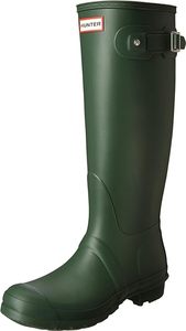 lot 85 image: Hunter Womens Original Tall Rain Boots - Dark Olive - Size 10 - NEW IN BOX