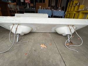 lot 55 image: Double Vanity and 2 Single Vanity Bath SinksCountertops