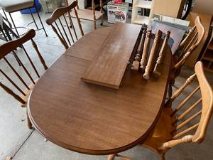 lot 73 image: Dining Table W 4 Chairs (unassembled)
