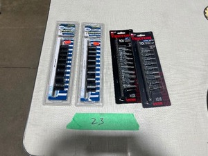 lot 23 image: METRIC & SAE SOCKET & HEX BIT SETS