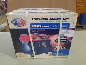 lot 44 image: All-Power Portable Generator, 2 stroke, 800 Rated 1000 Peak