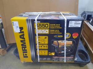 lot 31 image: Firman Performance Series 3650 Watt Portable Emergency Generator NEW
