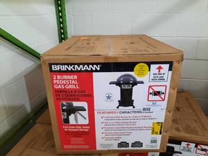 lot 57 image: Brinkman 2-burner Pedestal Gas Grill, 810-6230-S