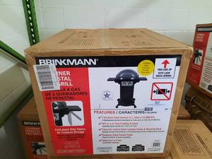 lot 58 image: Brinkman 2-burner Pedestal Gas Grill, 810-6230-S