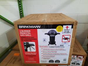 lot 59 image: Brinkman 2-burner Pedestal Gas Grill, 810-6230-S