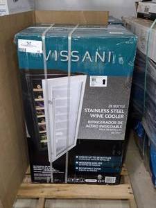 lot 52 image: Vissani Stainless Steel Wine Cooler Refrigerator